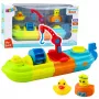 LEAN TOYS Bath Toy Ship Boat Colorful Crane Hook Duck Turtle
