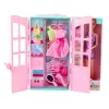 LEAN TOYS Leļļu komplekts ar garderobes aksesuāriem, apģērbu, modes tērpiem meitenēm