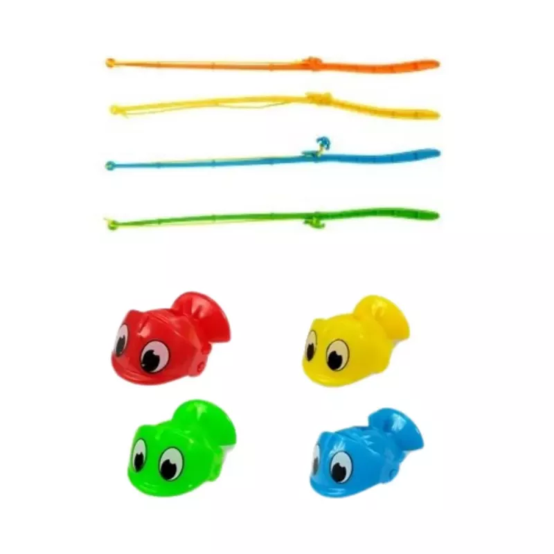 LEAN TOYS Interaktīva arkādes spēle Ar baterijām darbināma makšķerēšana Rozā