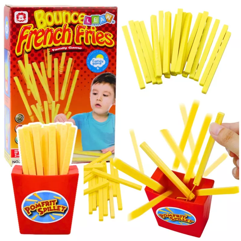 LEAN TOYS Ģimenes Arkādes Spēle Lidojošie Frī Kartupeļi Lēkšana