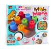 LEAN TOYS 2in1 Mole Maze Skill Game Fast Cups Tic Tac Toe