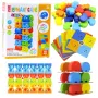 LEAN TOYS Ģimenes Arkādes Spēle Ziloņu Tornis Kraušana 45 Gabali