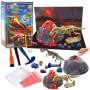 LEAN TOYS Izglītojošais komplekts Vulkāna izvirduma eksperiments Dinozauri
