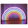 LEAN Dekoratīvā nakts gaisma Neon Rainbow LED ar baterijām
