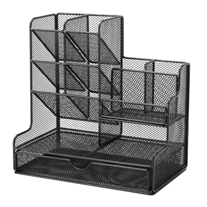 LEAN Office Supplies Organizer Container Metal Black
