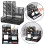 LEAN Office Supplies Organizer Container Metal Black