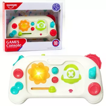 LEAN TOYS Interaktīvā planšete mazuļiem ar 10 aktivitātēm, gaismām un skaņām