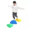 LEAN TOYS Sensoriskais izglītojošais celiņš - Krāsaini līdzsvara akmeņi, 6 gab.