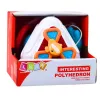 LEAN TOYS Izglītojošs sensoriskais kubs mazuļiem, krāsains 5-in-1