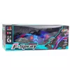 LEAN TOYS RC Remote Controlled Racer 1:10 Lights Sounds Water Steam Blue