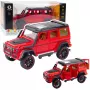 LEAN TOYS Bezceļu Auto Metāla Atpakaļgaitas Piedziņa Ar Atveramām Durvīm Sarkans 1:22
