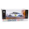 LEAN TOYS Metāla sporta auto ar gaismām un skaņām, balts, 1:22