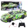 LEAN TOYS Sporta auto ar tālvadību, zaļš