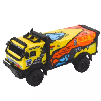LEAN TOYS Ar tālvadību vadāms kravas auto RC tālvadība Skaņas Dzeltens