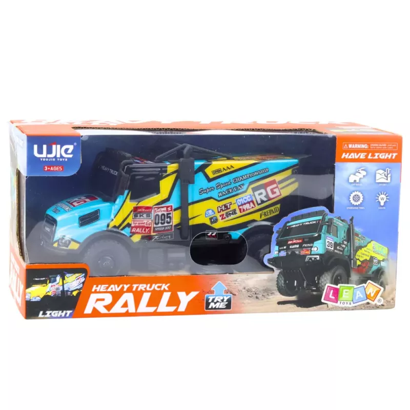 LEAN TOYS RC Kravas Auto Ar Tālvadību Apgaismots Tirkīza Korpusā