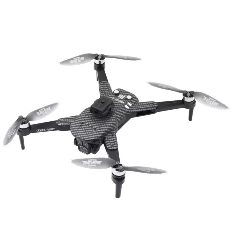 LEAN TOYS Drone Y329 HD Camera WiFi FPV Quadcopter ar LED gaismām, lietotnes vadība, melns ogleklis