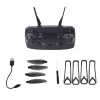 LEAN TOYS Drone Y329 HD Camera WiFi FPV Quadcopter ar LED gaismām, lietotnes vadība, melns ogleklis