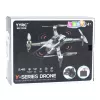 LEAN TOYS Drone Y329 HD Camera WiFi FPV Quadcopter ar LED gaismām, lietotnes vadība, melns ogleklis
