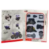 LEAN TOYS Motocikls Saliekams Skrūvējams Metāla 1:14 DIY Zelta Elementi Melns