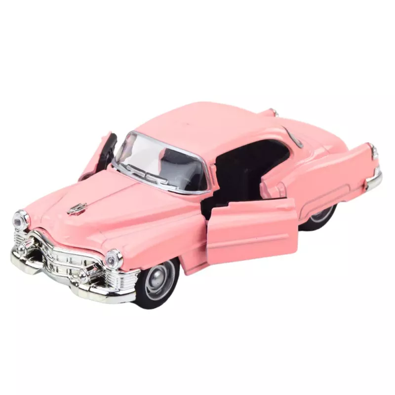 LEAN TOYS Classic Car From The 50s Metal Pull-Back Drive Opening Doors 1:32 Mix