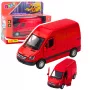 LEAN TOYS Piegādes kravas automašīna Metāla sarkana 1:32 Gaismas Skaņas