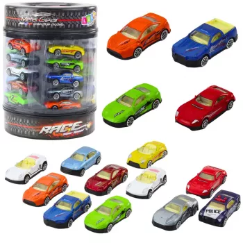 LEAN TOYS Atsperu komplekts mēģenē Modernās sporta automašīnas 1:64