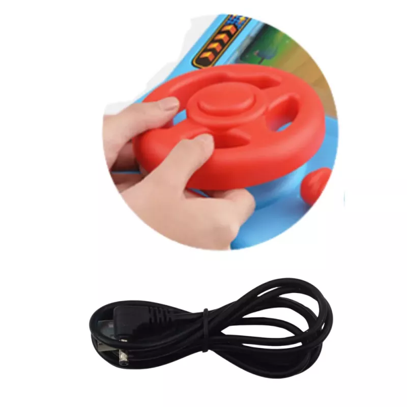 LEAN TOYS Interactive Driving Simulator Steering Wheel with Speed Change Sounds