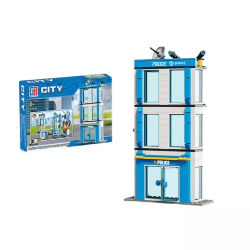 LEAN TOYS Construction Blocks Police Station Buildings 190-213 pcs