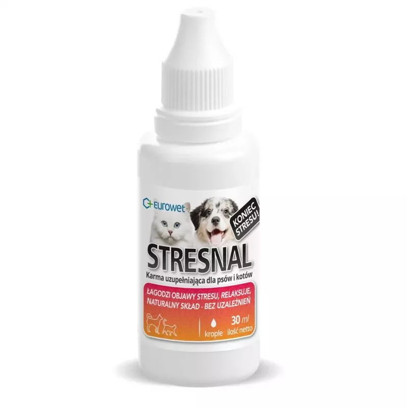 EUROWET Stresnal Nomierinošs Papildinājums Suņiem un Kaķiem 30ml