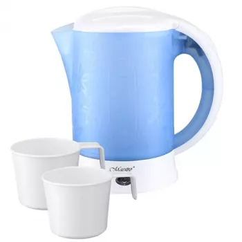 MEO MR-010 Maestro Travel Kettle ar 2 Krūzēm 0.5 L 700 W Balts