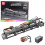 LEAN TOYS Konstrukciju bloki Bumbiņu trase ar elektromotoru 1038 gab.