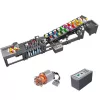 LEAN TOYS Būvbloķu komplekts Bumbiņu trase ar elektromotoru 1281 gab.
