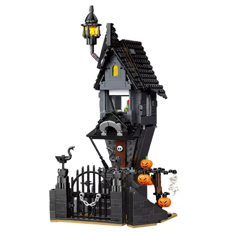 LEAN TOYS Būvbloķi Spoku māja Helovīna tornis 581 gab.