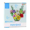 LEAN TOYS Construction Blocks Decorative Bouquet of Colorful Flowers 854 pcs.