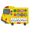 LEAN TOYS Elektroniskās klavieres izglītojošas mazuļiem Dzeltenais autobuss