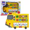 LEAN TOYS Elektroniskās klavieres izglītojošas mazuļiem Dzeltenais autobuss