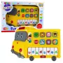 LEAN TOYS Elektroniskās klavieres izglītojošas mazuļiem Dzeltenais autobuss