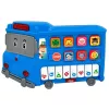 LEAN TOYS Elektroniskās klavieres izglītojošas mazuļiem zils autobuss