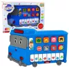 LEAN TOYS Elektroniskās klavieres izglītojošas mazuļiem zils autobuss