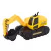 LEAN TOYS Eglīšu auto ar kāpurķēžu ekskavatoru, rotējošs 360°, dzeltens, 1:16