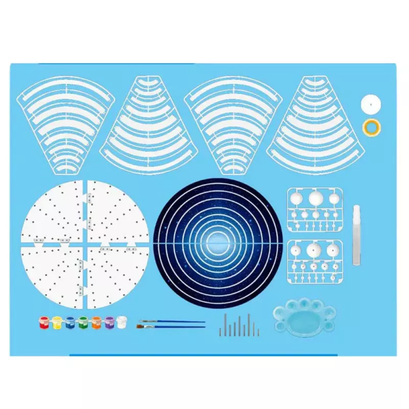 LEAN TOYS DIY Saules sistēmas planētu plastmasas izglītojošais komplekts