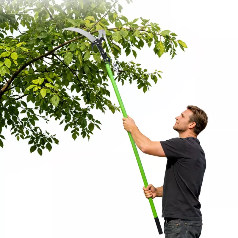 LEAN Teleskopiskās zaru šķēres un zāģis 2-in-1 uz kāta 125-240 cm