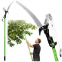 LEAN Teleskopiskās zaru šķēres un zāģis 2-in-1 uz kāta 125-240 cm