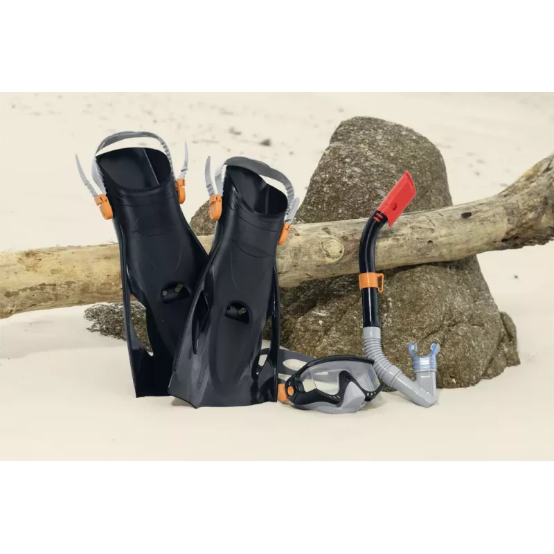 Bestway Niršanas komplekts Mask, Snorkelis, Spuras Melns 25020