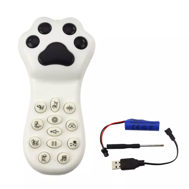 LEAN TOYS Interaktīvs robots kaķēns ar tālvadību RC Remote Control Pelēks