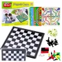 LEAN TOYS Ģimenes spēļu komplekts 18 in 1 Šahs Magnētiskais šaha galdiņš