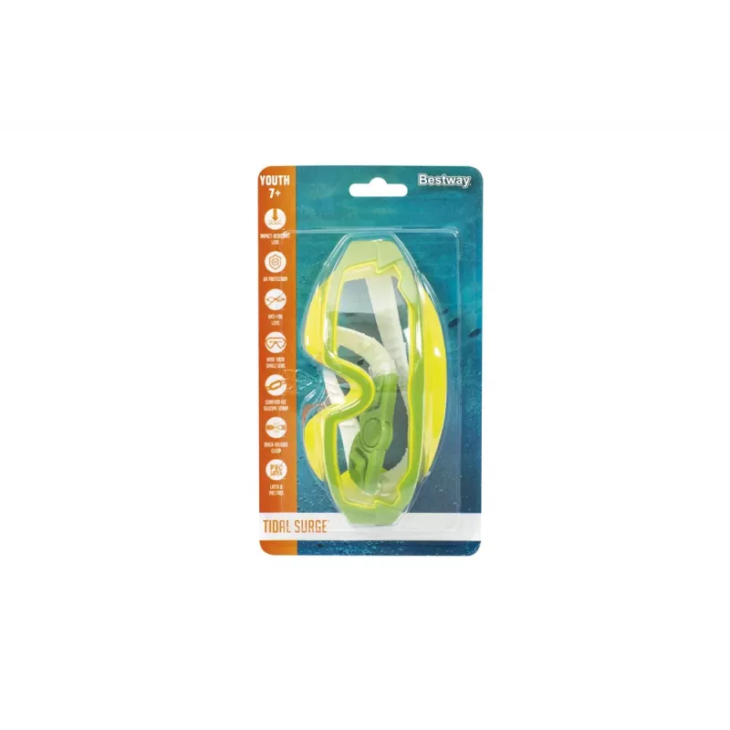 Bestway 21179 Zaļās peldēšanas brilles ar UV aizsardzību un pretaizsvīšanas pārklājumu