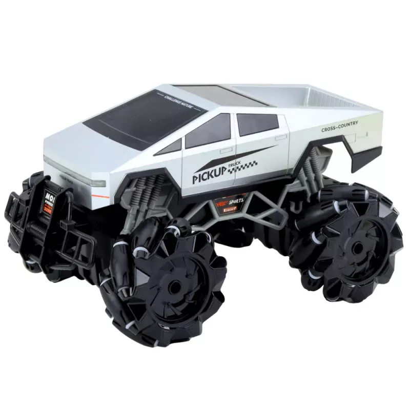 LEAN TOYS Bezceļu Transportlīdzeklis Pick Up Kravas Automašīna Ar Tālvadību RC Gaismas Dūmu Efekts 1:16