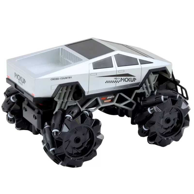 LEAN TOYS Bezceļu Transportlīdzeklis Pick Up Kravas Automašīna Ar Tālvadību RC Gaismas Dūmu Efekts 1:16