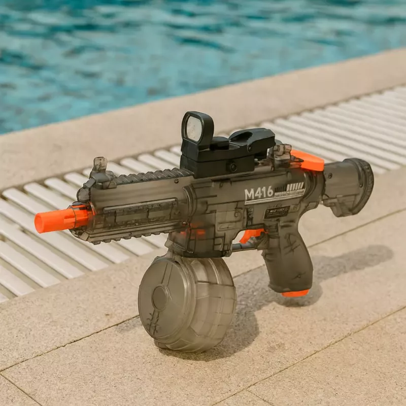 LEAN TOYS Electric Water Gun M416 Illuminated Sight 450 ml 8-10 m